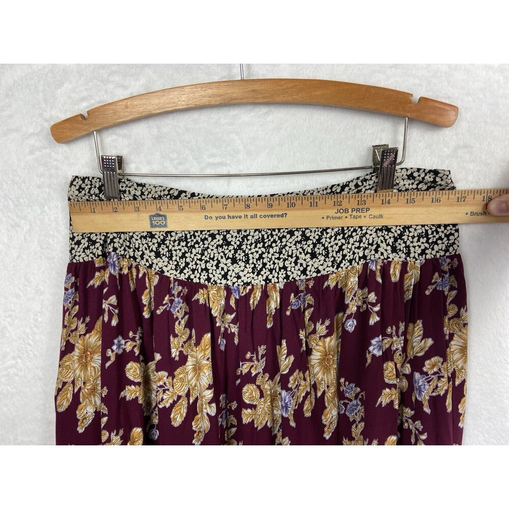Natural Life Long Skirt Multiple Tiered Prints Women’s XL Elastic Waist - Picture 8 of 11
